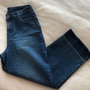 Old navy cropped wide leg jeans